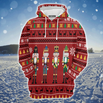 The Nutcracker Premium Christmas Hoodie, Nutcracker & Christmas Pattern Unisex Hoodie For Men & Women - Perfect Gift For Christmas, Friends, Family