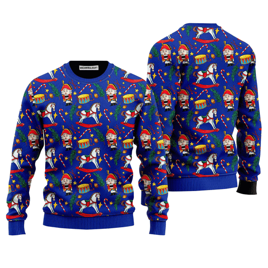 Christmas Horse Nutcracker Deez Nuts Sweater, Ugly Sweater For Men & Women, Perfect Outfit For Christmas New Year Autumn Winter