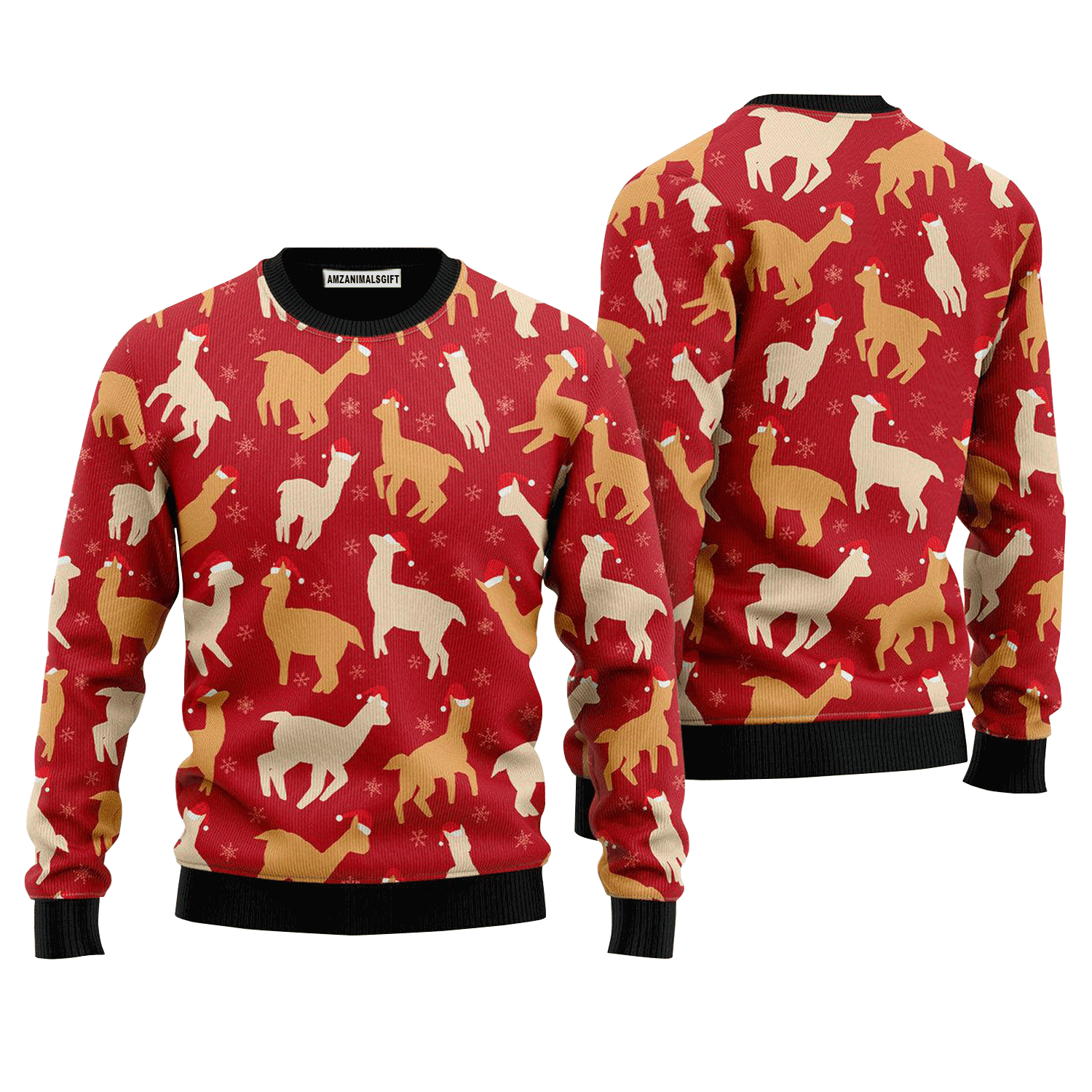 Awesome Llamas Red Sweater Christmas, Ugly Sweater For Men & Women, Perfect Outfit For Christmas New Year Autumn Winter