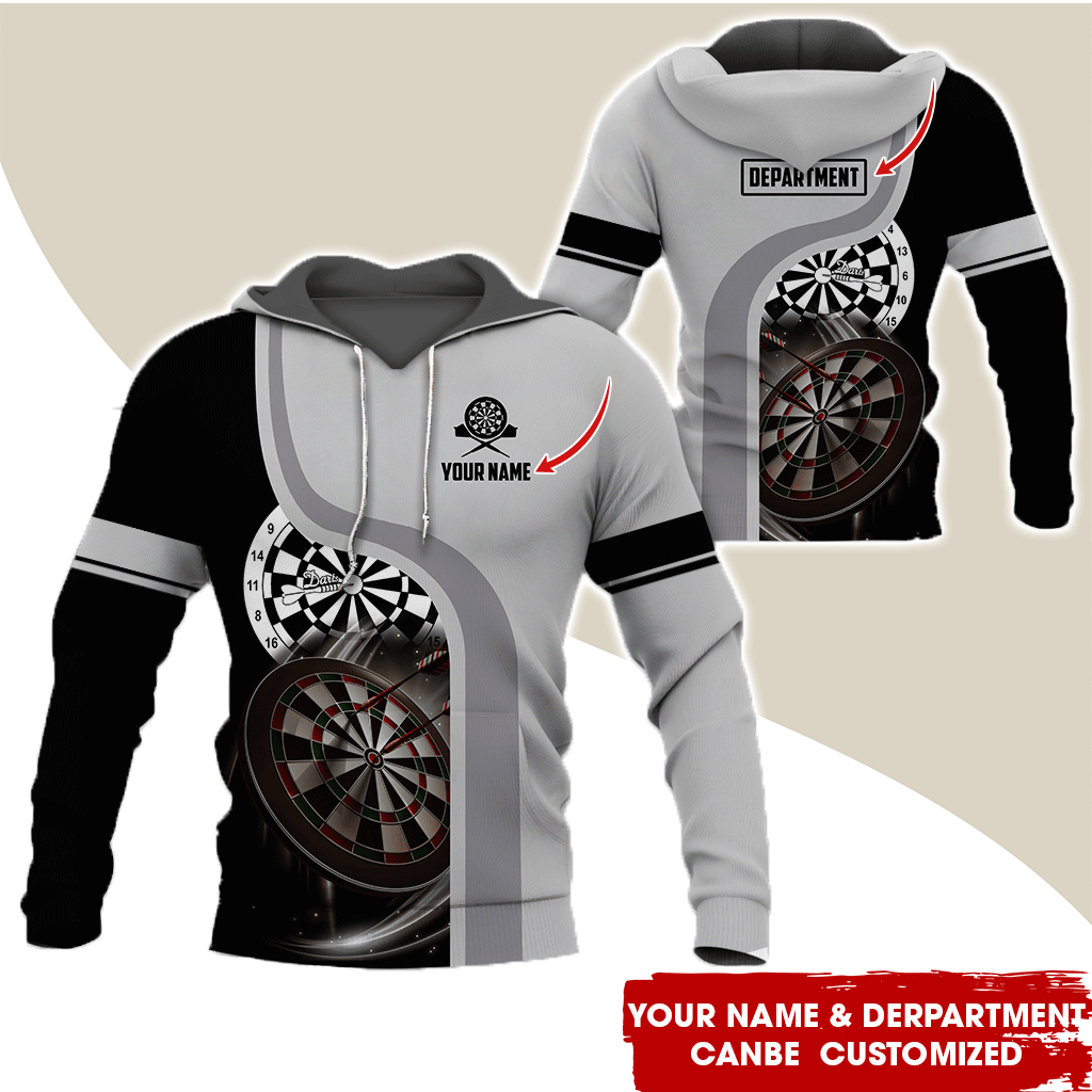 Personalized Name & Text Darts Premium Hoodie, Life is a game of chance Hoodie, Perfect Gift For Darts Player, Darts Lovers, Friend, Family