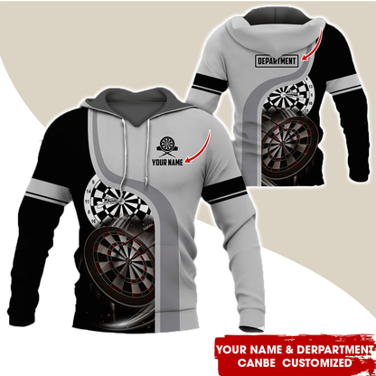 Personalized Name & Text Darts Premium Hoodie, Life is a game of chance Hoodie, Perfect Gift For Darts Player, Darts Lovers, Friend, Family