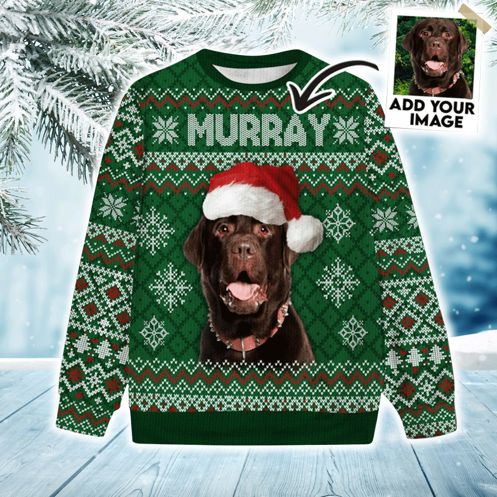 Custom Dog Christmas Sweater - Personalized Ugly Christmas Sweater, Perfect Gift For Dog Lovers, Friend, Family