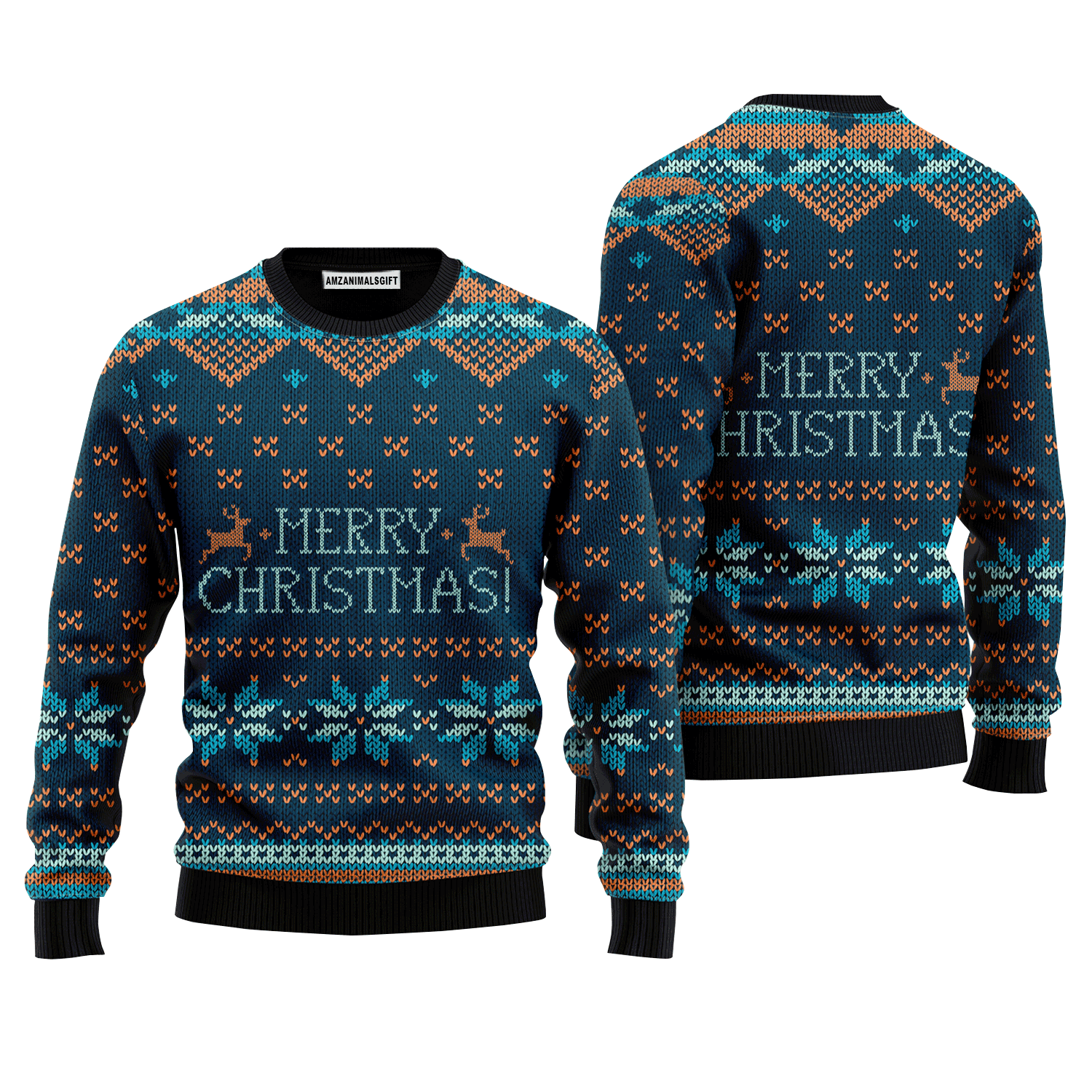 Merry Christmas Scandinavian Style Sweater, Ugly Sweater For Men & Women, Perfect Outfit For Christmas New Year Autumn Winter