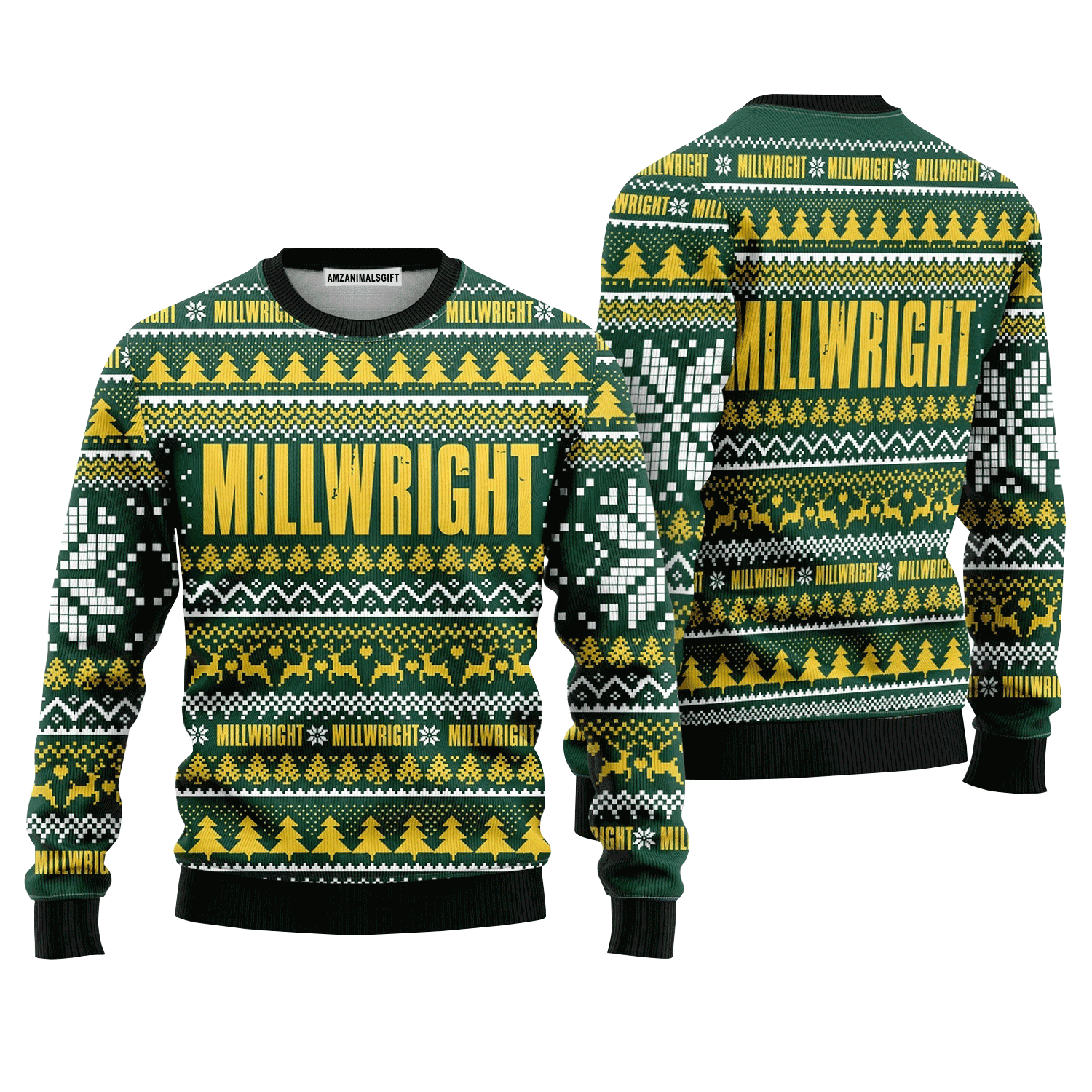 Millwright Happy Christmas Sweater, Ugly Sweater For Men & Women, Perfect Outfit For Christmas New Year Autumn Winter