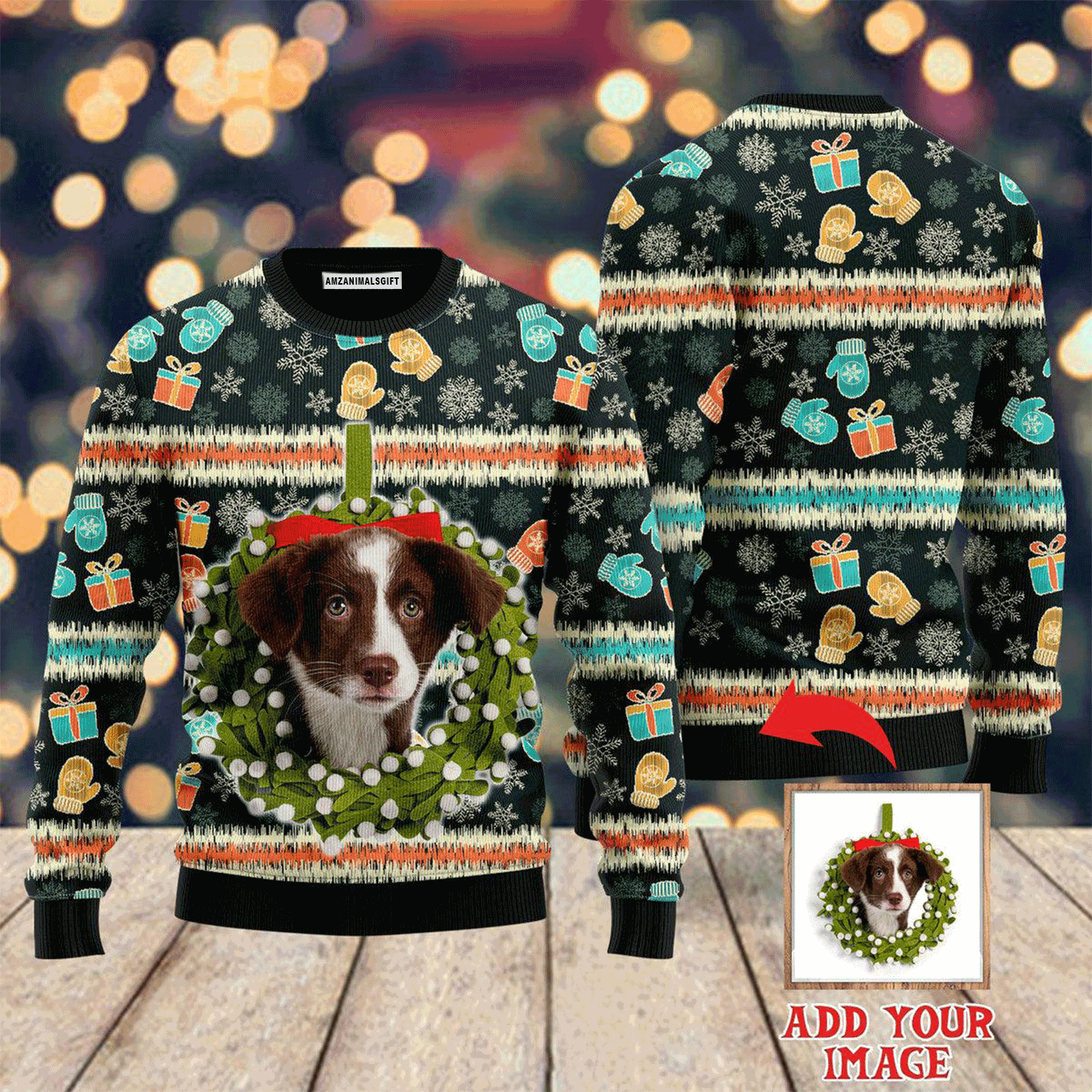 Custom Your Pet On Snowflakes Sweater, Ugly Sweater For Men & Women, Perfect Outfit For Christmas New Year Autumn Winter