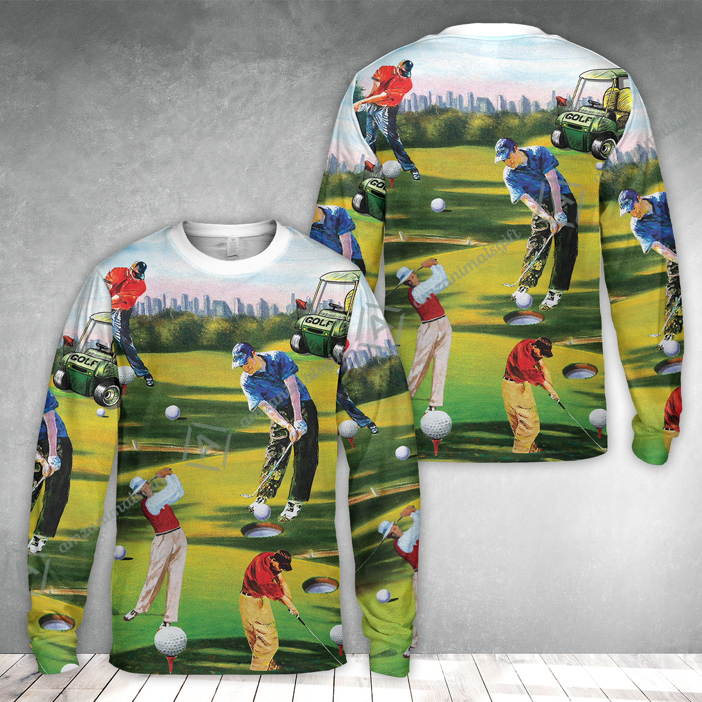 Golf Men Hawaiian Shirt - Golf Men, Golf Cart Hawaiian Shirt - Perfect Gift For Men & Women, Golf Lover