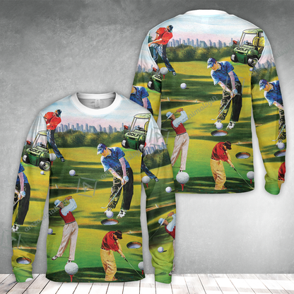 Golf Men Hawaiian Shirt - Golf Men, Golf Cart Hawaiian Shirt - Perfect Gift For Men & Women, Golf Lover