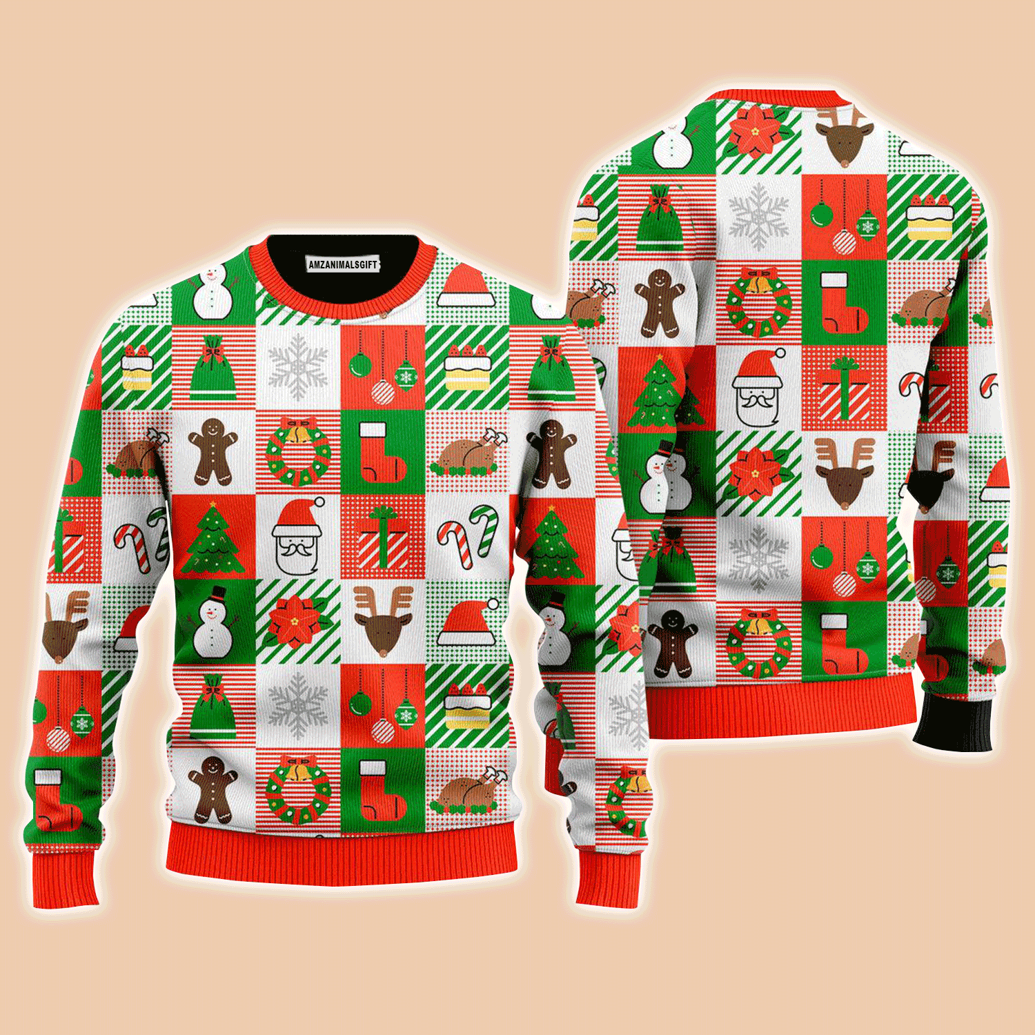 Merry Christmas Light It Up Pattern Sweater, Ugly Sweater For Men & Women, Perfect Outfit For Christmas New Year Autumn Winter