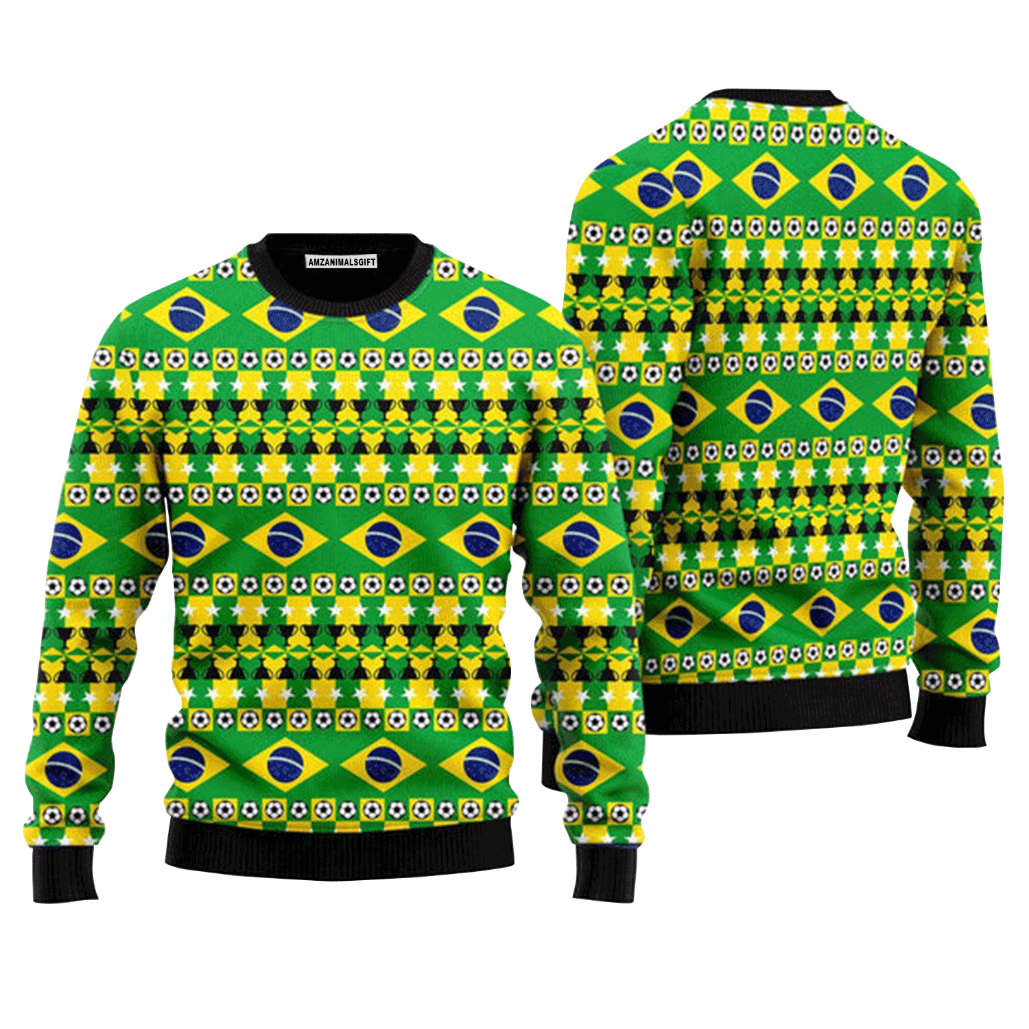 Brazil We Will Be A Champion Football Cup Sweater, Ugly Christmas Sweater For Men & Women, Perfect Outfit For Christmas New Year Autumn Winter