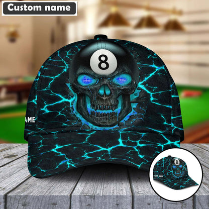 Customized Billiard Cap, Personalized Billiard Pools Skull Hats, Best Billiard Pool Hat For Billiard Players (8 colors)