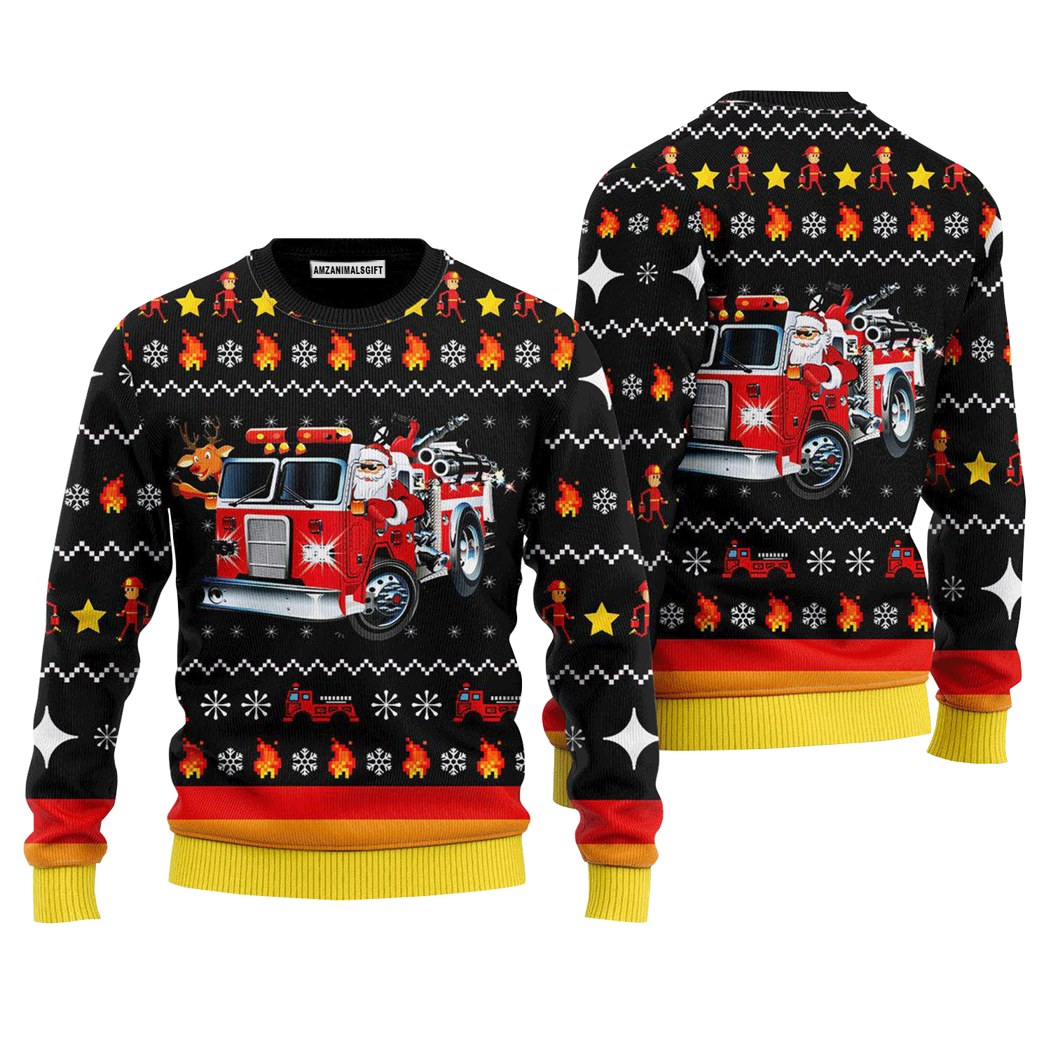 Fireman Firefighter Firemas Sweater, Ugly Sweater For Men & Women, Perfect Outfit For Christmas New Year Autumn Winter