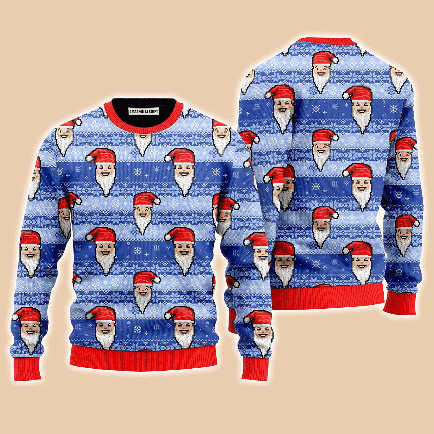 Funny Santa In Snow Sweater, Ugly Sweater For Men & Women, Perfect Outfit For Christmas New Year Autumn Winter