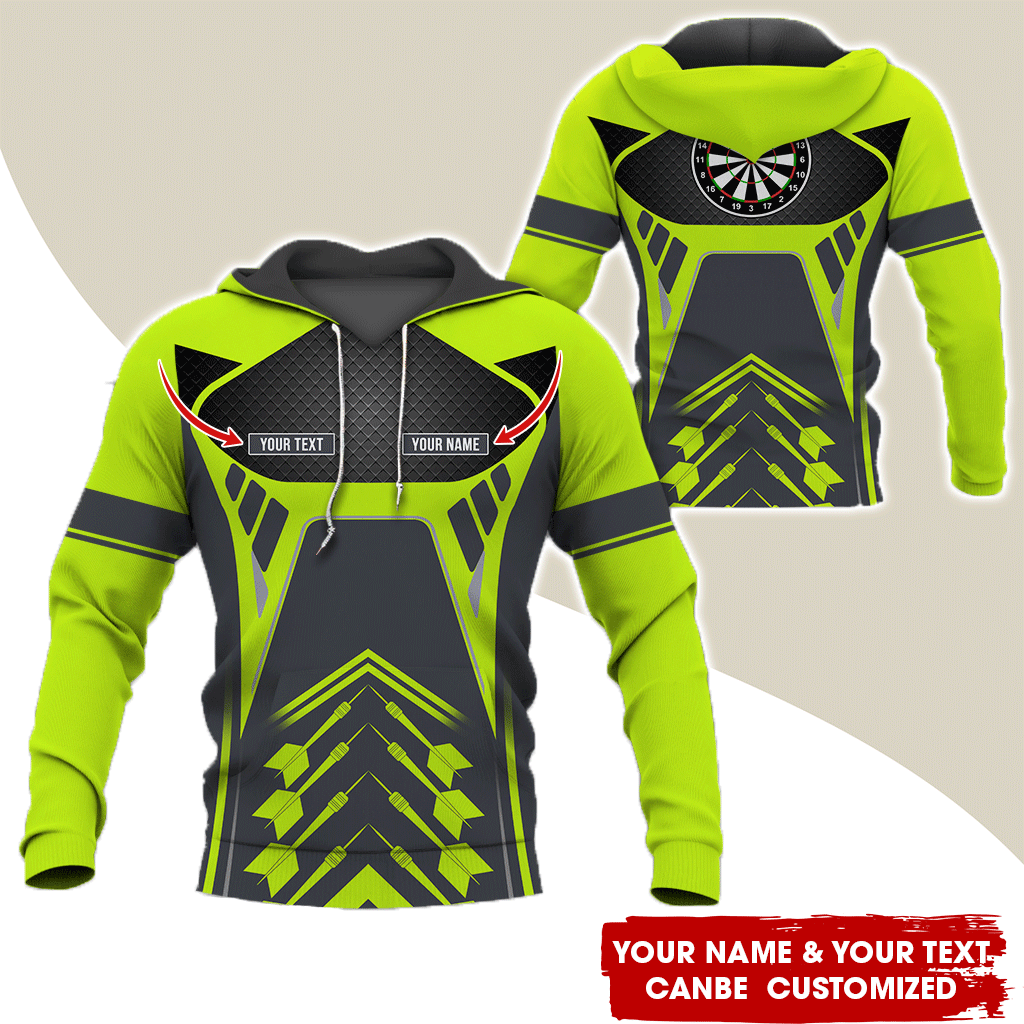 Customized Name Darts Premium Hoodie, Personalize Your Style With Our Custom Name Darts Hoodie For Darts Lovers, Friend, Family