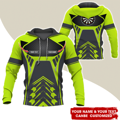 Customized Name Darts Premium Hoodie, Personalize Your Style With Our Custom Name Darts Hoodie For Darts Lovers, Friend, Family