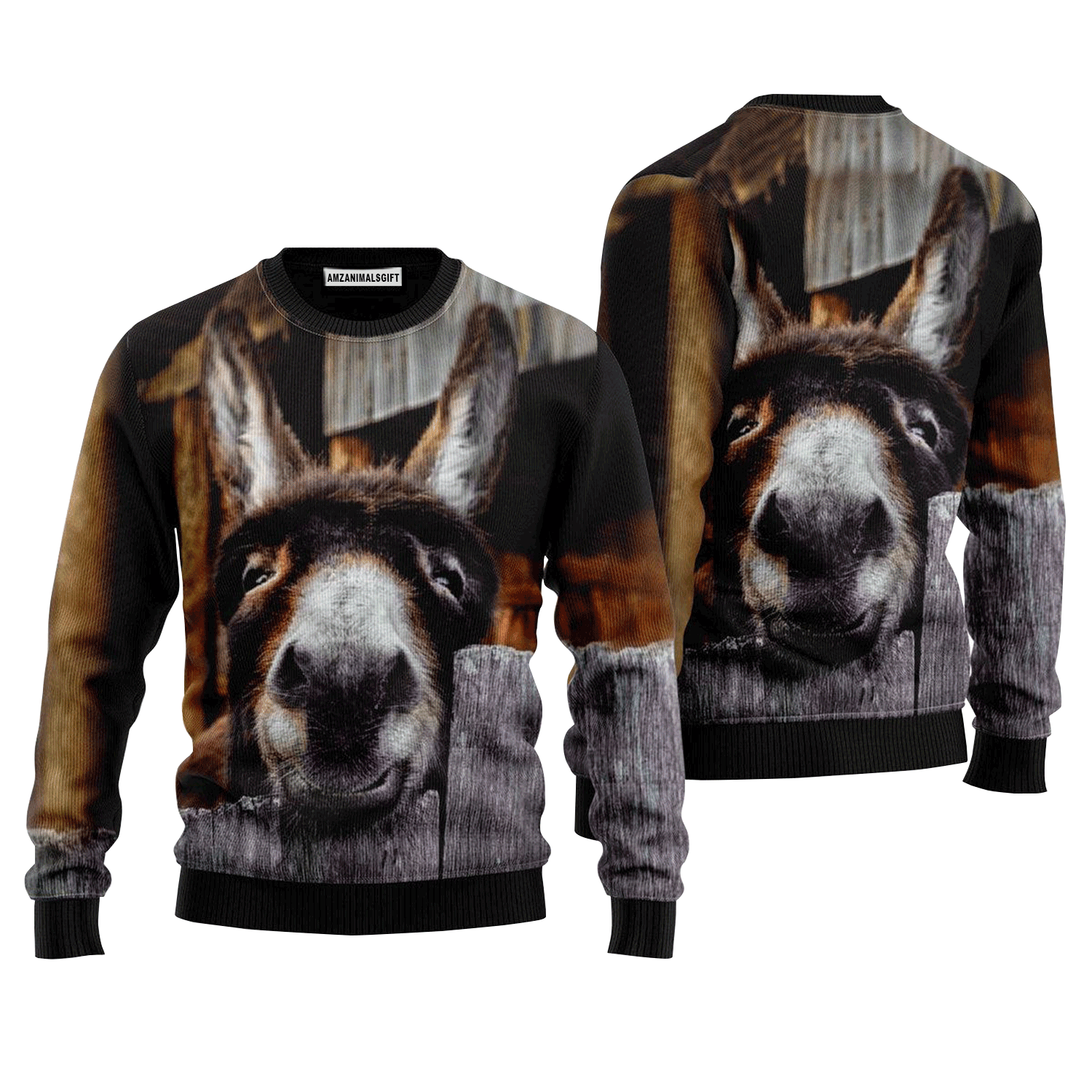 Funny Donkey Sweater, Ugly Sweater For Men & Women, Perfect Outfit For Christmas New Year Autumn Winter