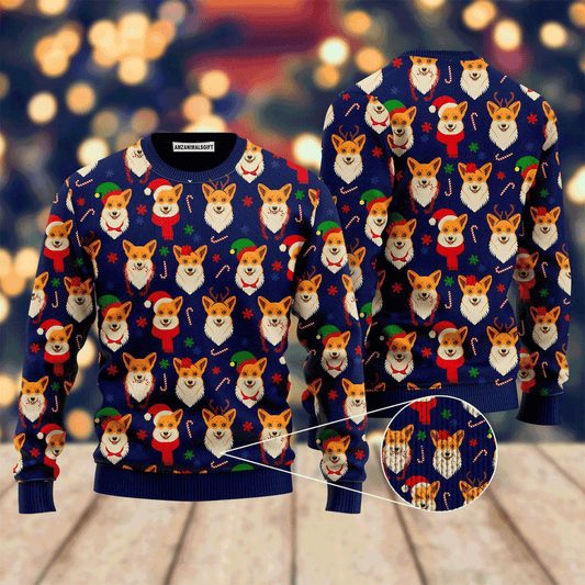 Merry Corgmas Corgi Dog Lover Sweater, Ugly Sweater For Men & Women, Perfect Outfit For Christmas New Year Autumn Winter