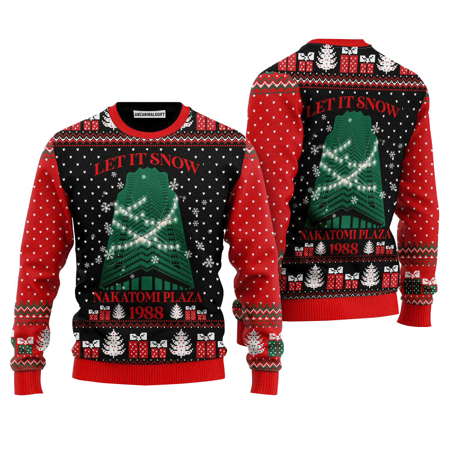Nakatomi Towers 1988 Sweater Let it Snow, Ugly Sweater For Men & Women, Perfect Outfit For Christmas New Year Autumn Winter