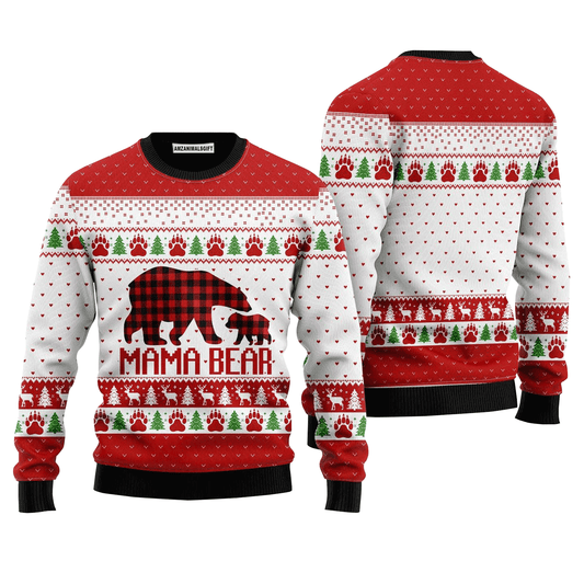 Mama Bear Sweater Christmas, Ugly Sweater For Men & Women, Perfect Outfit For Christmas New Year Autumn Winter