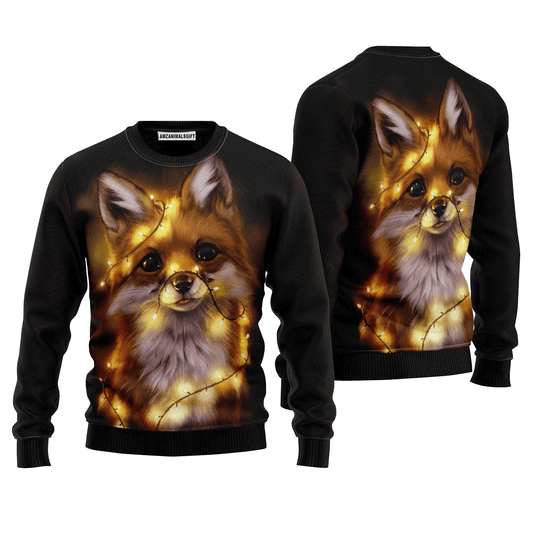 Light Fox Merry Sweater, Ugly Sweater For Men & Women, Perfect Outfit For Christmas New Year Autumn Winter