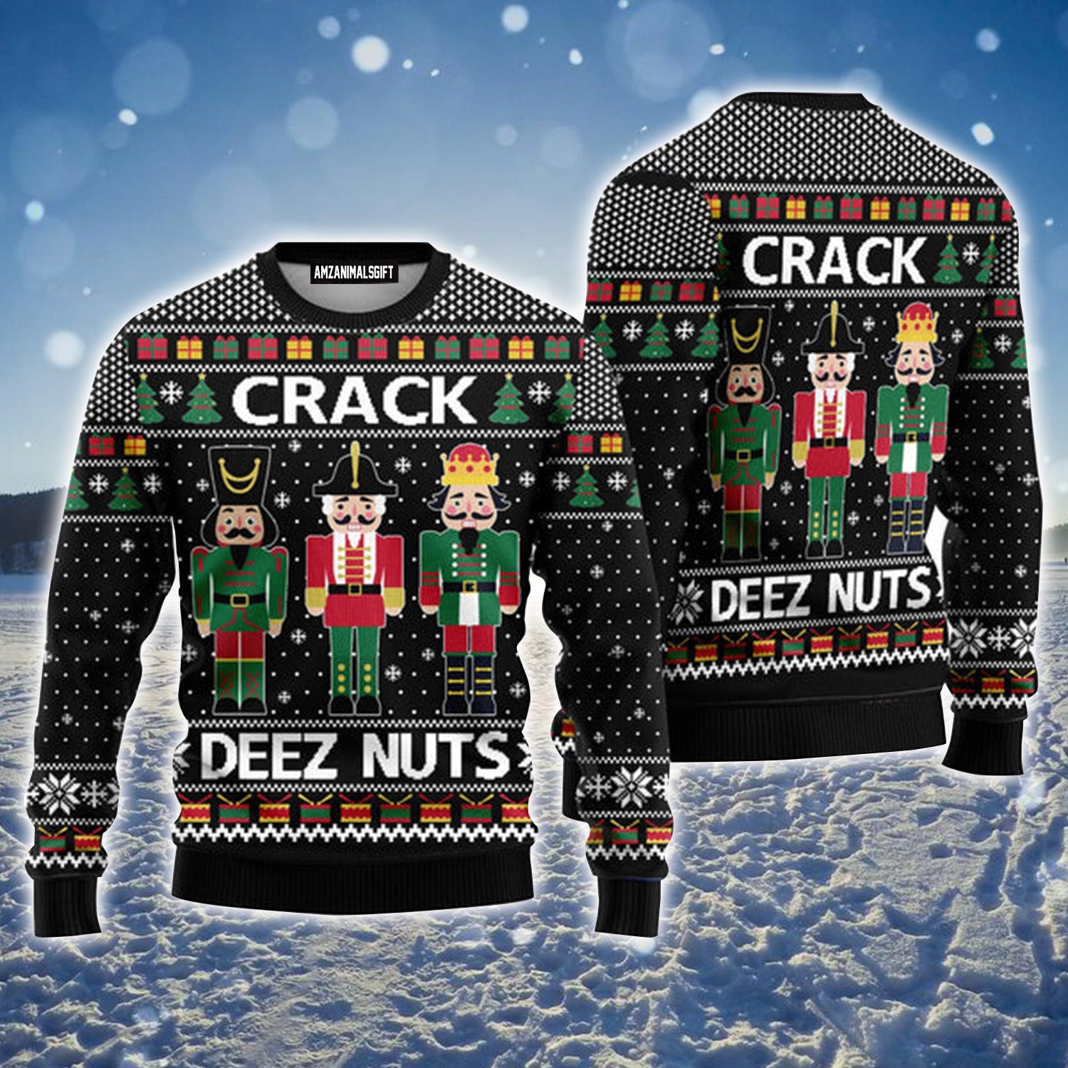 Nutcracker Black Urly Christmas Sweater, Christmas Sweater For Men & Women - Perfect Gift For Christmas, New Year, Winter Holiday