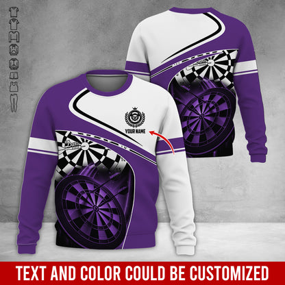 Personalized Name Darts Sweatshirt, Customized Name Darts Team Uniform Sweatshirt For Men & Women - Gift For Darts Lovers, Darts Players