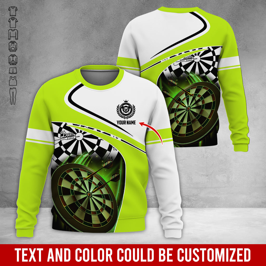 Personalized Name Darts Sweatshirt, Customized Name Darts Team Uniform Sweatshirt For Men & Women - Gift For Darts Lovers, Darts Players