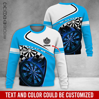 Personalized Name Darts Sweatshirt, Customized Name Darts Team Uniform Sweatshirt For Men & Women - Gift For Darts Lovers, Darts Players