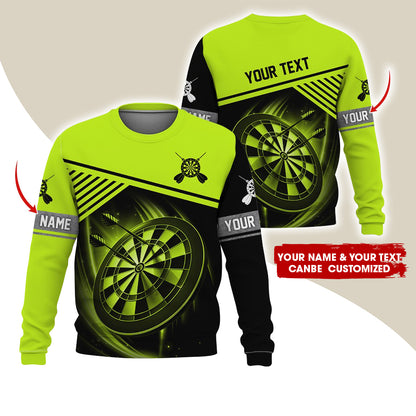 Customized Name & Text Darts Sweatshirt, Personalized Name & Text Sweatshirt For Men & Women - Gift For Darts Lovers, Darts Players