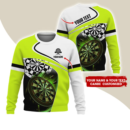 Customized Name & Text Darts Sweatshirt, Custom Darts Team Is My Life Sweatshirt For Men & Women - Gift For Darts Lovers, Darts Players