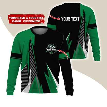 Customized Name & Text Darts Sweatshirt, Personalized Darts Play Sweatshirt For Men & Women - Gift For Darts Lovers, Darts Players