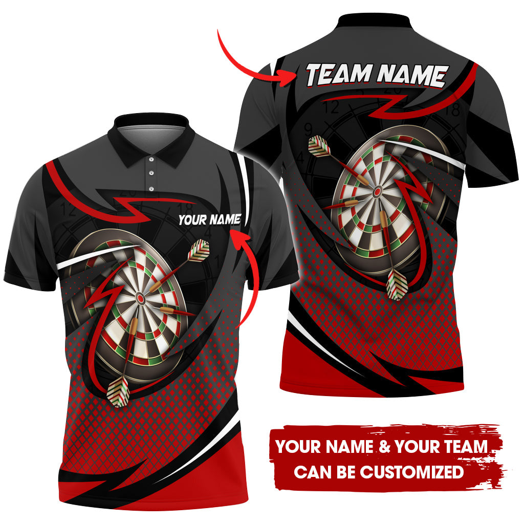 Customized Breath Of Thunder Darts Men Polo Shirt, Custom Darts For Team Polo Shirt For Men, Perfect Gift For Darts Lovers, Darts Players
