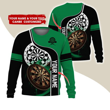 Customized Name & Text Darts Sweatshirt, Personalized Darts Team Sweatshirt For Men & Women - Gift For Darts Lovers, Darts Players