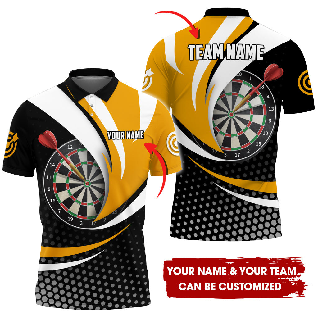 Customized Curve Darts Men Polo Shirt, Custom Darts For Team Polo Shirt For Men, Perfect Gift For Darts Lovers, Darts Players