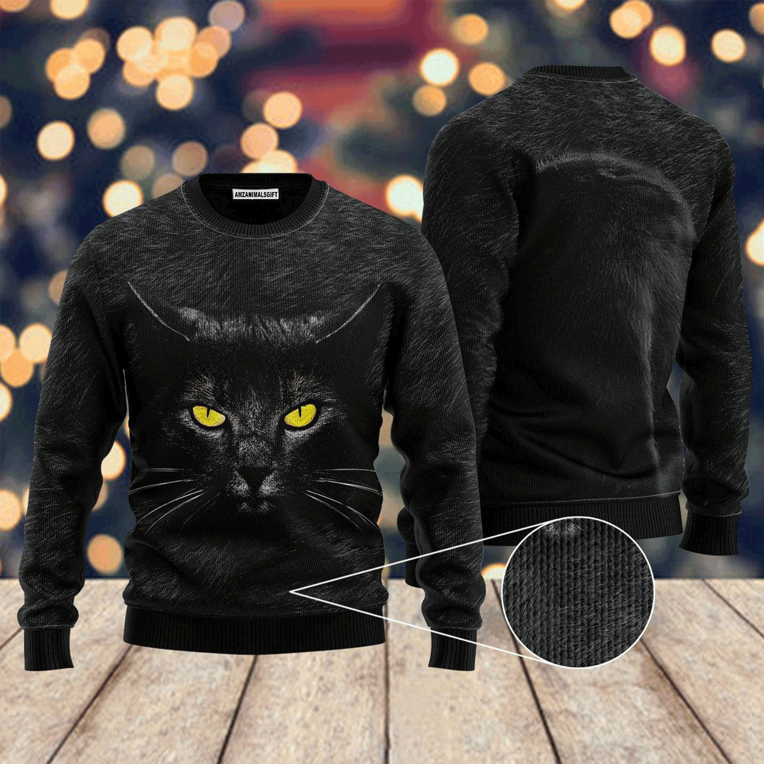 Awesome Black Cat Sweater, Ugly Christmas Sweater For Men & Women, Perfect Outfit For Christmas New Year Autumn Winter