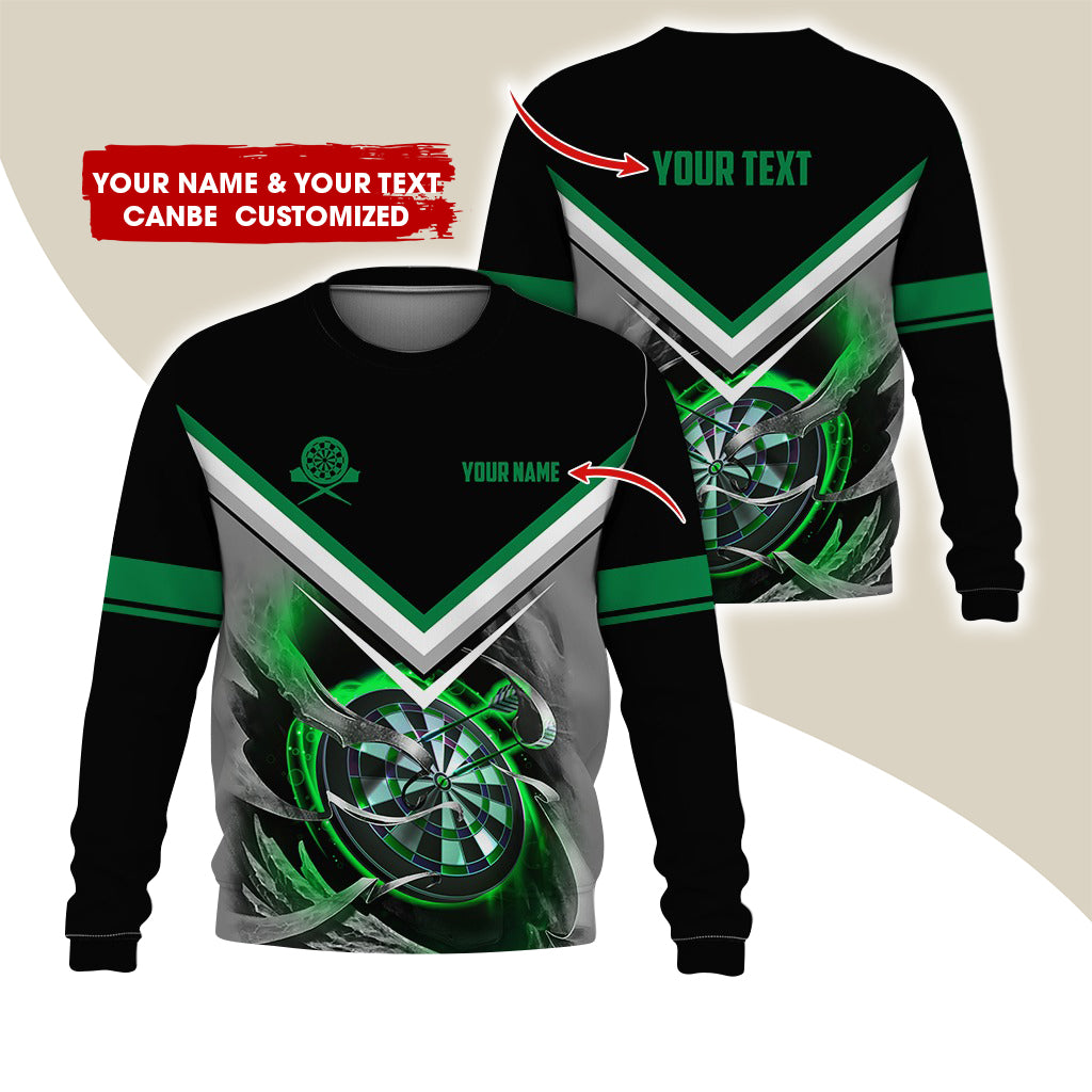 Customized Name & Text Darts Sweatshirt, Personalized Darts Team Sweatshirt For Men & Women - Gift For Darts Lovers, Darts Players