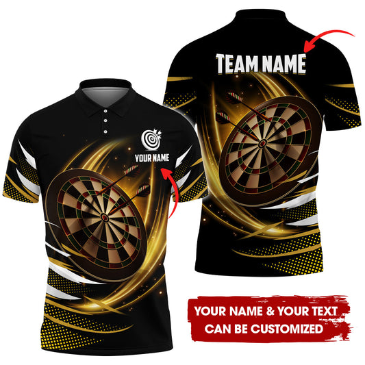 Custom Dartboard Men Polo Shirt, Personalized Darts For Team Polo Shirt For Men, Perfect Gift For Darts Lovers, Darts Players