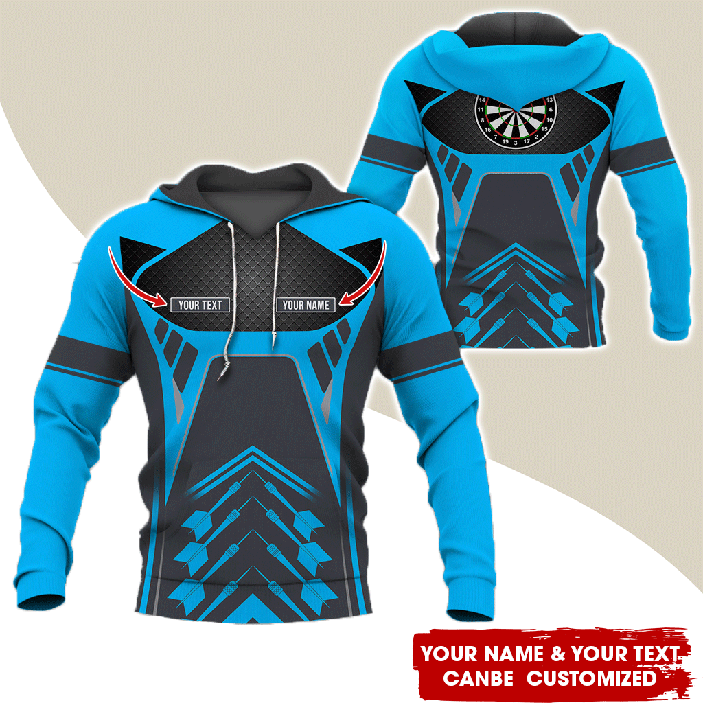 Customized Name Darts Premium Hoodie, Personalize Your Style With Our Custom Name Darts Hoodie For Darts Lovers, Friend, Family