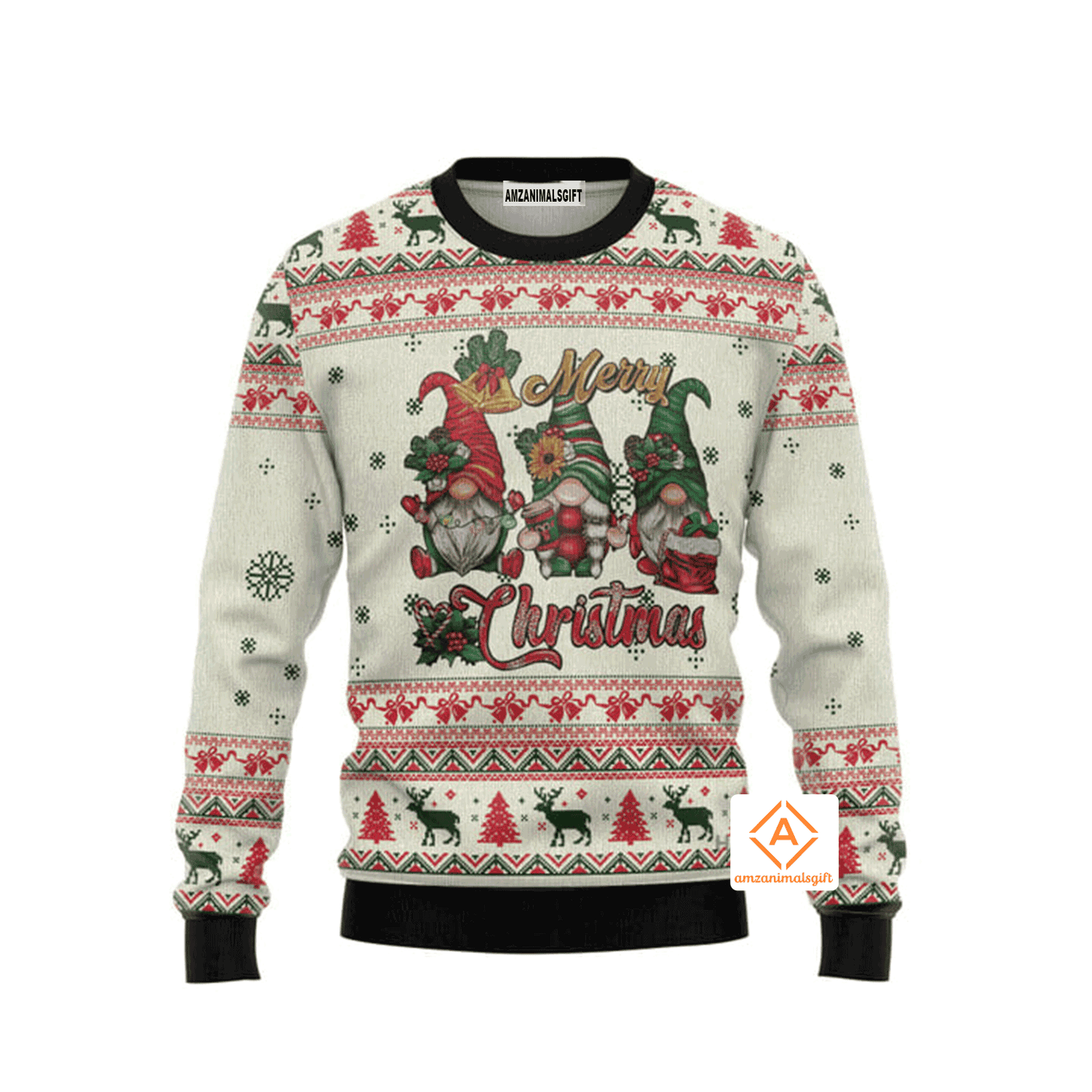 Gromes Let It Snow Christmas Sweater, Ugly Sweater For Men & Women, Perfect Outfit For Christmas New Year Autumn Winter