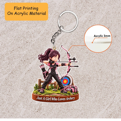 Personalized Archery Christmas Flat Printed Acrylic Ornament, Target Aiming Action Setup, Custom Ornament Christmas Gift, Keychain Archery , Car Ornament Archery 