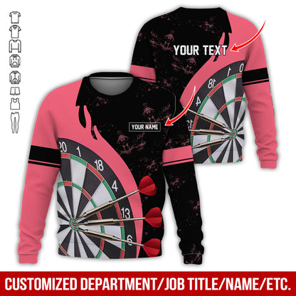 Customized Name Darts Sweatshirt, Personalized Name & Text Darts Sweatshirt For Men & Women - Gift For Darts Lovers, Darts Players