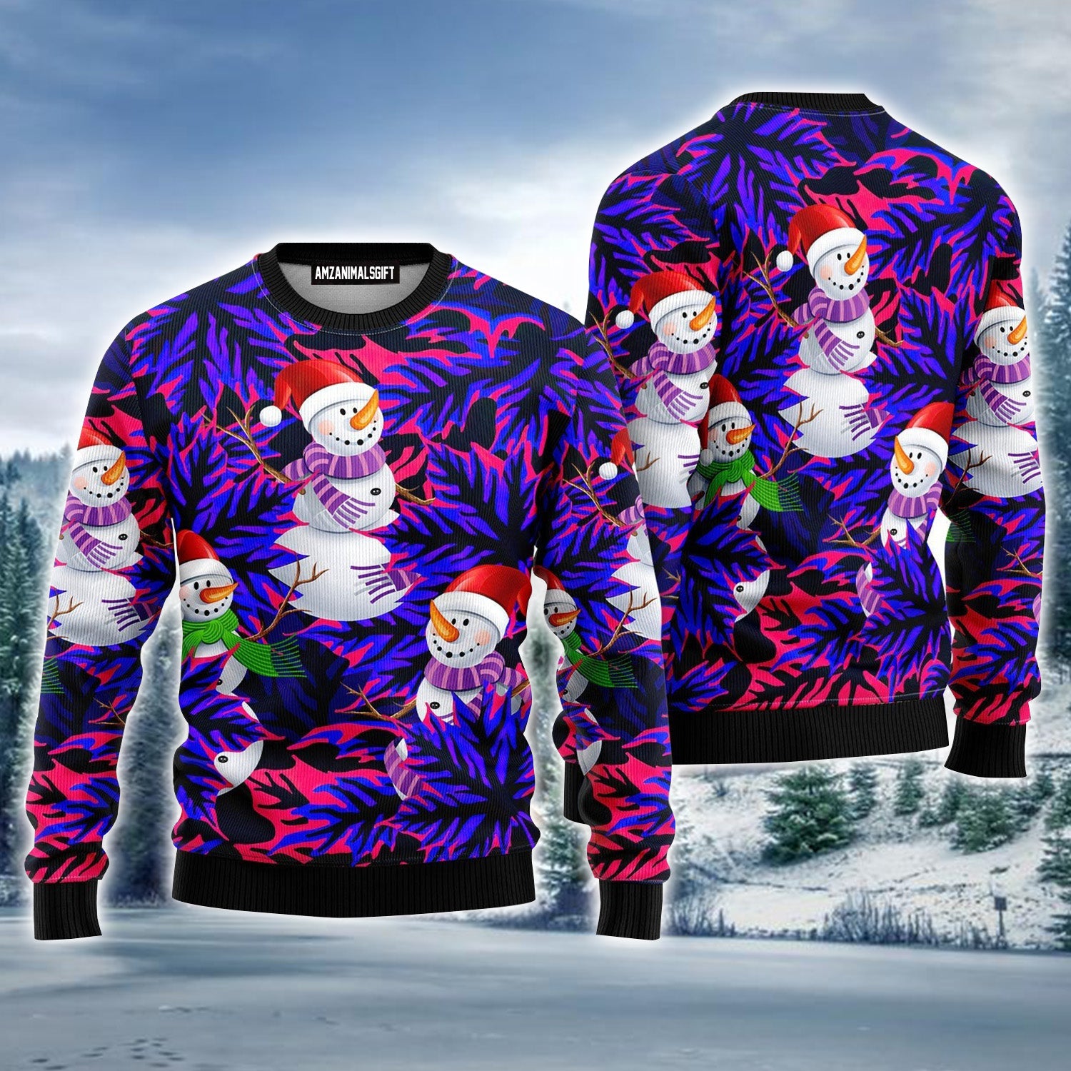 Snowman Leaves Ugly Sweater For Men & Women, Perfect Outfit For Christmas New Year Autumn Winter