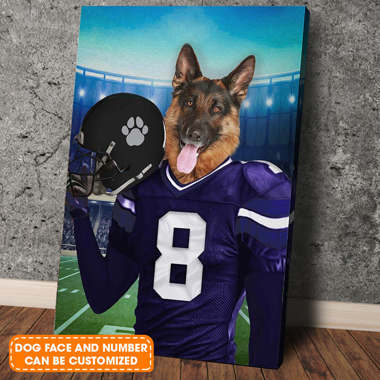The Baltimore Fan Custom Pet Face Portrait Canvas - Pet Painting Portrait Canvas, Wall Art - Perfect Gift For The The Baltimore Fan, Pet Lovers