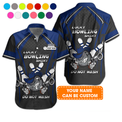 Custom Bowling Aloha Hawaiian Shirt - Bowling Ball Cowboy Do Not Wash Bowling Personalized Name Hawaiian Shirt For Men & Women, Bowling Lover