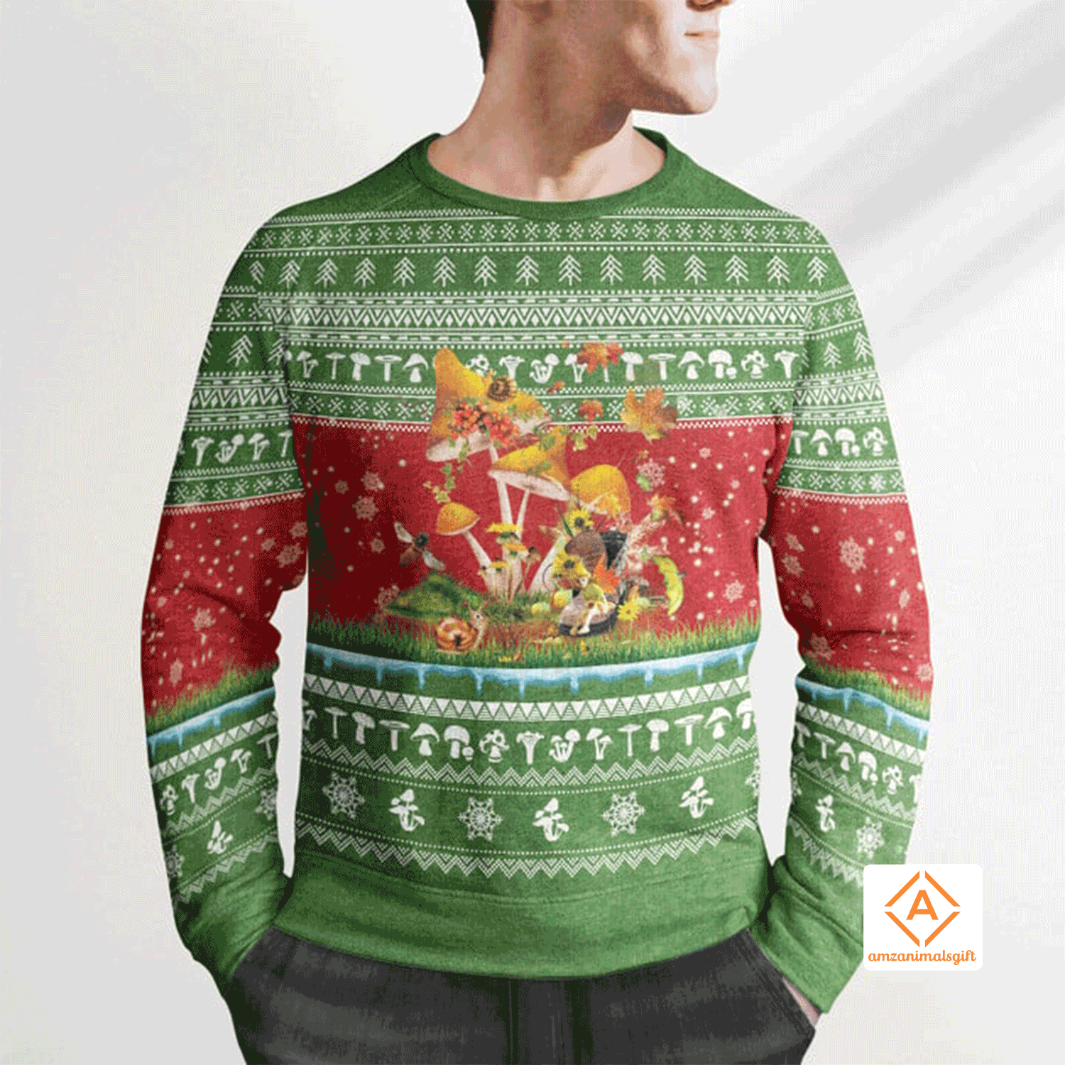 Amazing Mushroom Christmas Sweater, Ugly Sweater For Men & Women, Perfect Outfit For Christmas New Year Autumn Winter