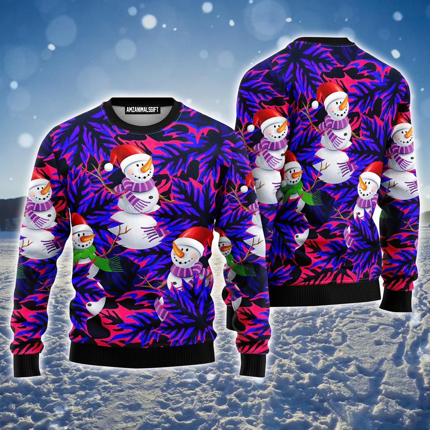 Snowman Leaves Ugly Sweater For Men & Women, Perfect Outfit For Christmas New Year Autumn Winter