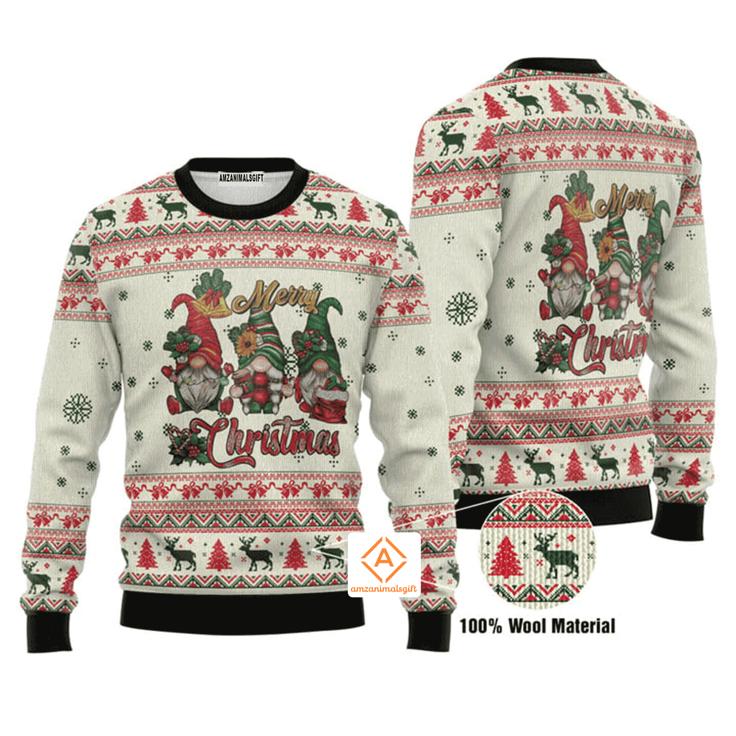 Gromes Let It Snow Christmas Sweater, Ugly Sweater For Men & Women, Perfect Outfit For Christmas New Year Autumn Winter