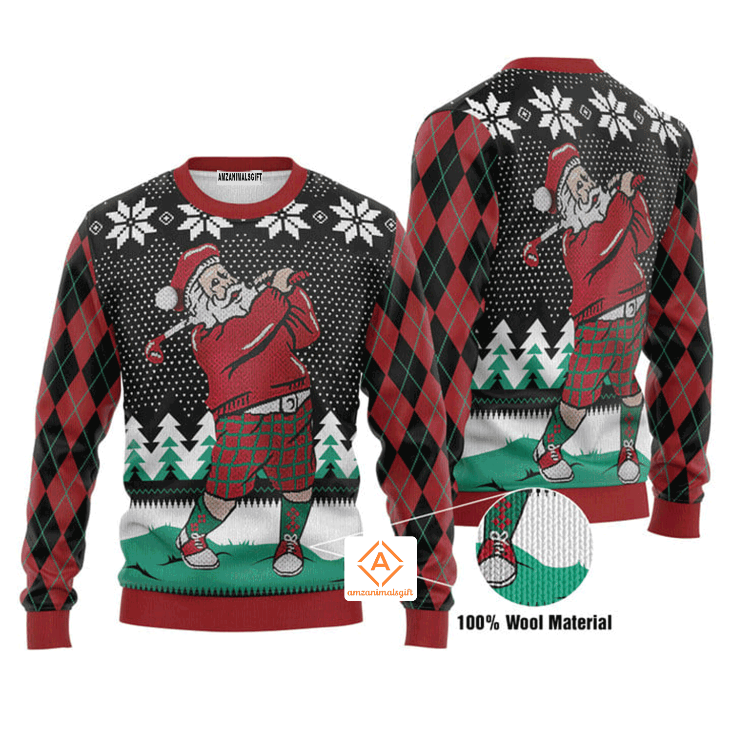 Santa Love Golf Christmas Sweater, Ugly Sweater For Men & Women, Perfect Outfit For Christmas New Year Autumn Winter