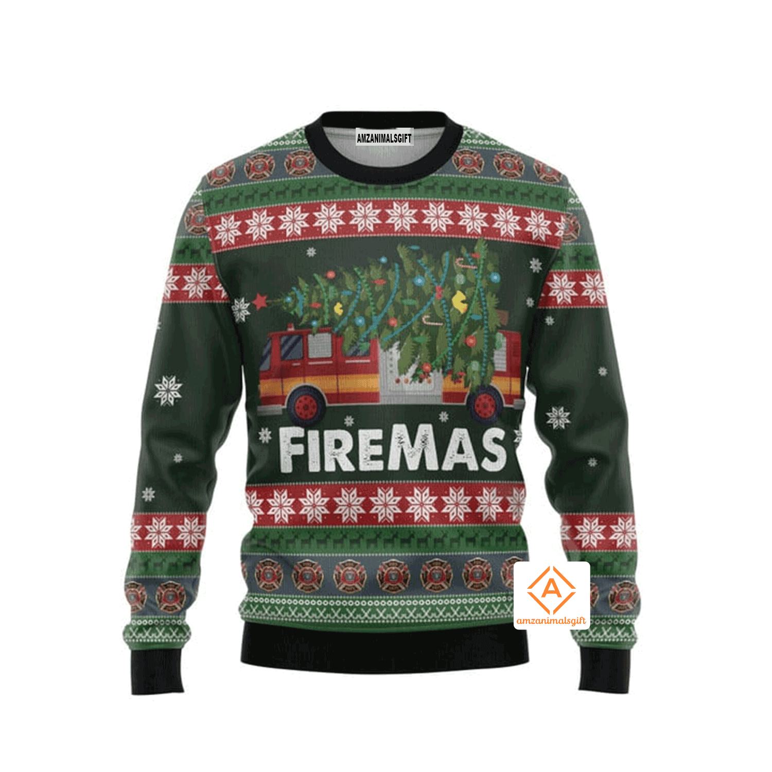 Firefighter Fireman Christmas Sweater, Ugly Sweater For Men & Women, Perfect Outfit For Christmas New Year Autumn Winter