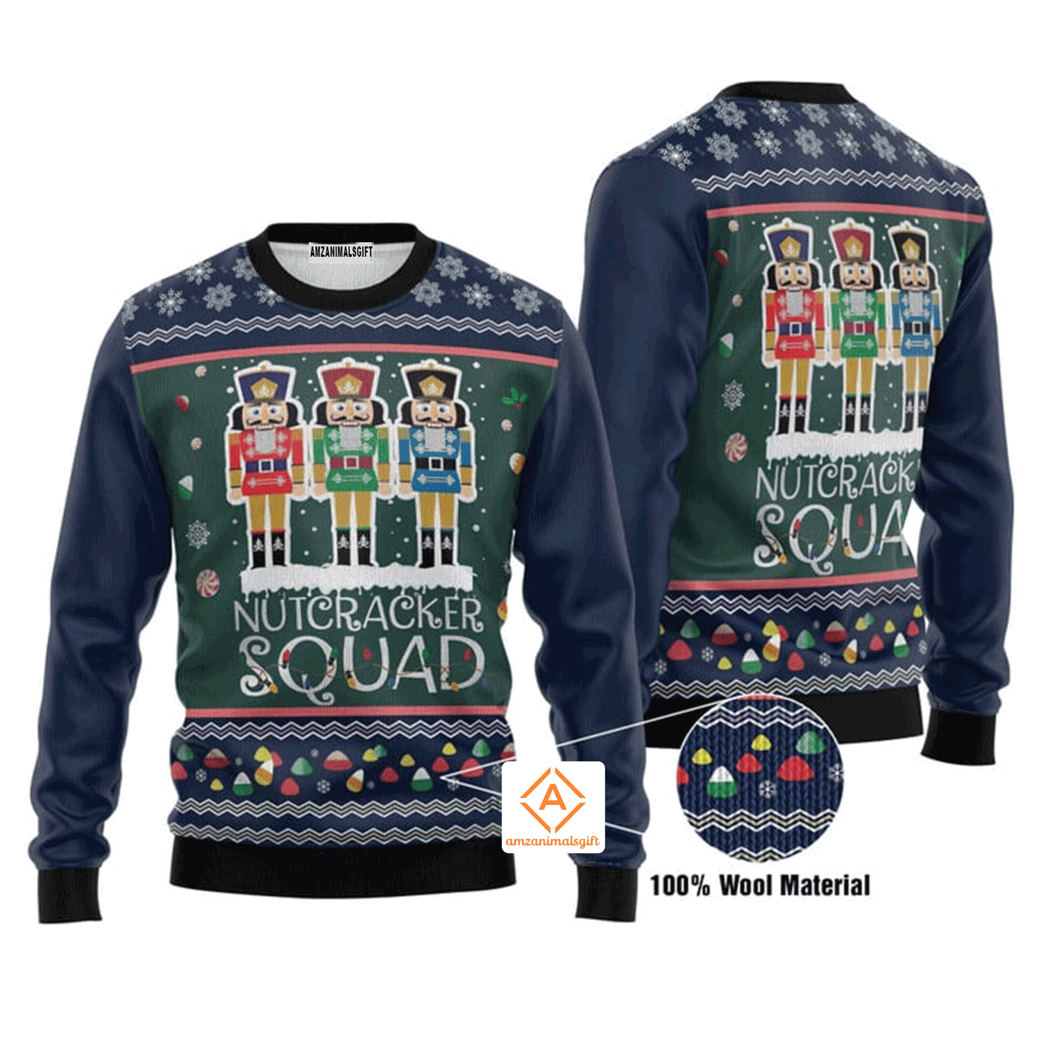 Nutcracker Squad Christmas Sweater, Ugly Sweater For Men & Women, Perfect Outfit For Christmas New Year Autumn Winter