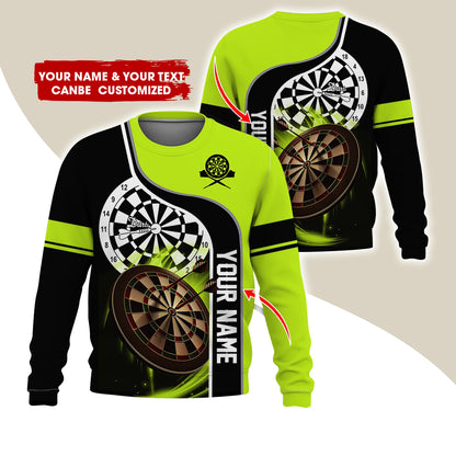 Customized Name & Text Darts Sweatshirt, Personalized Darts Team Sweatshirt For Men & Women - Gift For Darts Lovers, Darts Players
